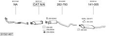 BOSAL SYS01467 — Sistem de evacuare complet