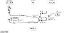 BOSAL SYS01499 — Sistem de evacuare complet