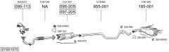 BOSAL SYS01575 — Выхлопная система в сборе