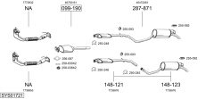 BOSAL SYS01721 — Выхлопная система в сборе