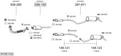 BOSAL SYS01722 — Выхлопная система в сборе