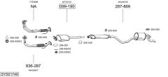 BOSAL SYS01749 — Выхлопная система в сборе