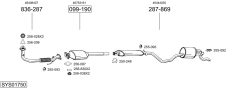 BOSAL SYS01750 — Выхлопная система в сборе