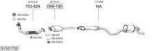 BOSAL SYS01752 — Выхлопная система в сборе