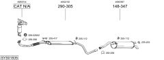 BOSAL SYS01835 — Выхлопная система в сборе