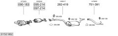 BOSAL SYS01882 — Sistem de evacuare complet