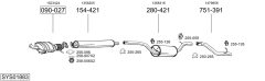 BOSAL SYS01883 — Sistem de evacuare complet