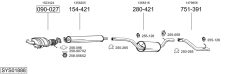BOSAL SYS01888 — Sistem de evacuare complet
