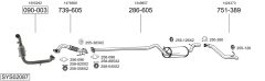 BOSAL SYS02087 — Sistem de evacuare complet