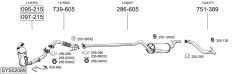 BOSAL SYS02089 — Sistem de evacuare complet