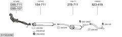 BOSAL SYS02090 — Sistem de evacuare complet