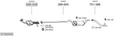 BOSAL SYS02092 — Sistem de evacuare complet