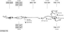 BOSAL SYS02176 — Выхлопная система в сборе