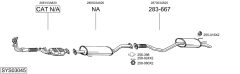BOSAL SYS03045 — Sistem de evacuare complet