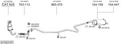 BOSAL SYS03187 — Sistem de evacuare complet