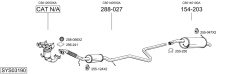 BOSAL SYS03190 — Sistem de evacuare complet