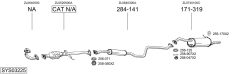 BOSAL SYS03225 — Выхлопная система в сборе
