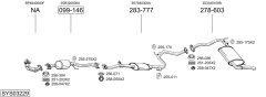BOSAL SYS03229 — Выхлопная система в сборе