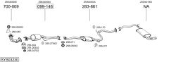 BOSAL SYS03230 — Выхлопная система в сборе