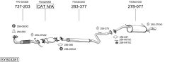 BOSAL SYS03281 — Sistem de evacuare complet