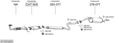 BOSAL SYS03283 — Sistem de evacuare complet