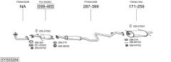 BOSAL SYS03284 — Sistem de evacuare complet