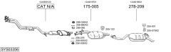 BOSAL SYS03356 — Sistem de evacuare complet