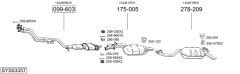 BOSAL SYS03357 — Sistem de evacuare complet