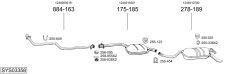 BOSAL SYS03358 — Sistem de evacuare complet