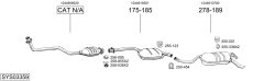 BOSAL SYS03359 — Sistem de evacuare complet