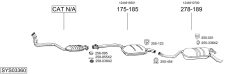 BOSAL SYS03360 — Sistem de evacuare complet