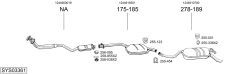 BOSAL SYS03361 — Sistem de evacuare complet