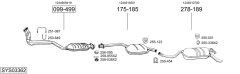 BOSAL SYS03362 — Sistem de evacuare complet