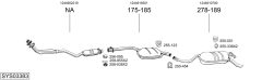 BOSAL SYS03383 — Sistem de evacuare complet