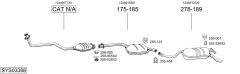 BOSAL SYS03388 — Sistem de evacuare complet