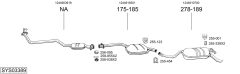BOSAL SYS03389 — Sistem de evacuare complet