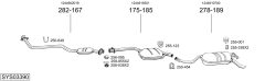 BOSAL SYS03390 — Sistem de evacuare complet