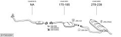 BOSAL SYS03391 — Sistem de evacuare complet