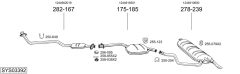 BOSAL SYS03392 — Sistem de evacuare complet