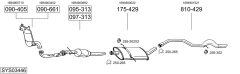 BOSAL SYS03446 — Sistem de evacuare complet