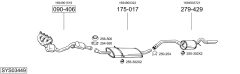 BOSAL SYS03449 — Sistem de evacuare complet