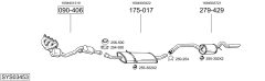 BOSAL SYS03453 — Sistem de evacuare complet