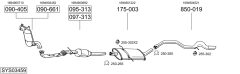 BOSAL SYS03459 — Sistem de evacuare complet