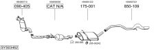BOSAL SYS03462 — Sistem de evacuare complet