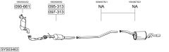 BOSAL SYS03463 — Sistem de evacuare complet