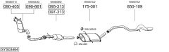BOSAL SYS03464 — Sistem de evacuare complet