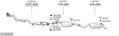 BOSAL SYS03525 — Выхлопная система в сборе