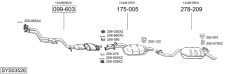 BOSAL SYS03526 — Выхлопная система в сборе