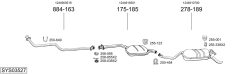 BOSAL SYS03527 — Выхлопная система в сборе