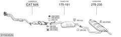 BOSAL SYS03529 — Выхлопная система в сборе